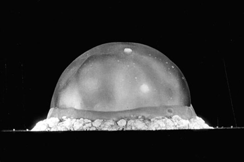 The Trinity fireball, 25 thousandths of a second after detonation on July 16, 1945