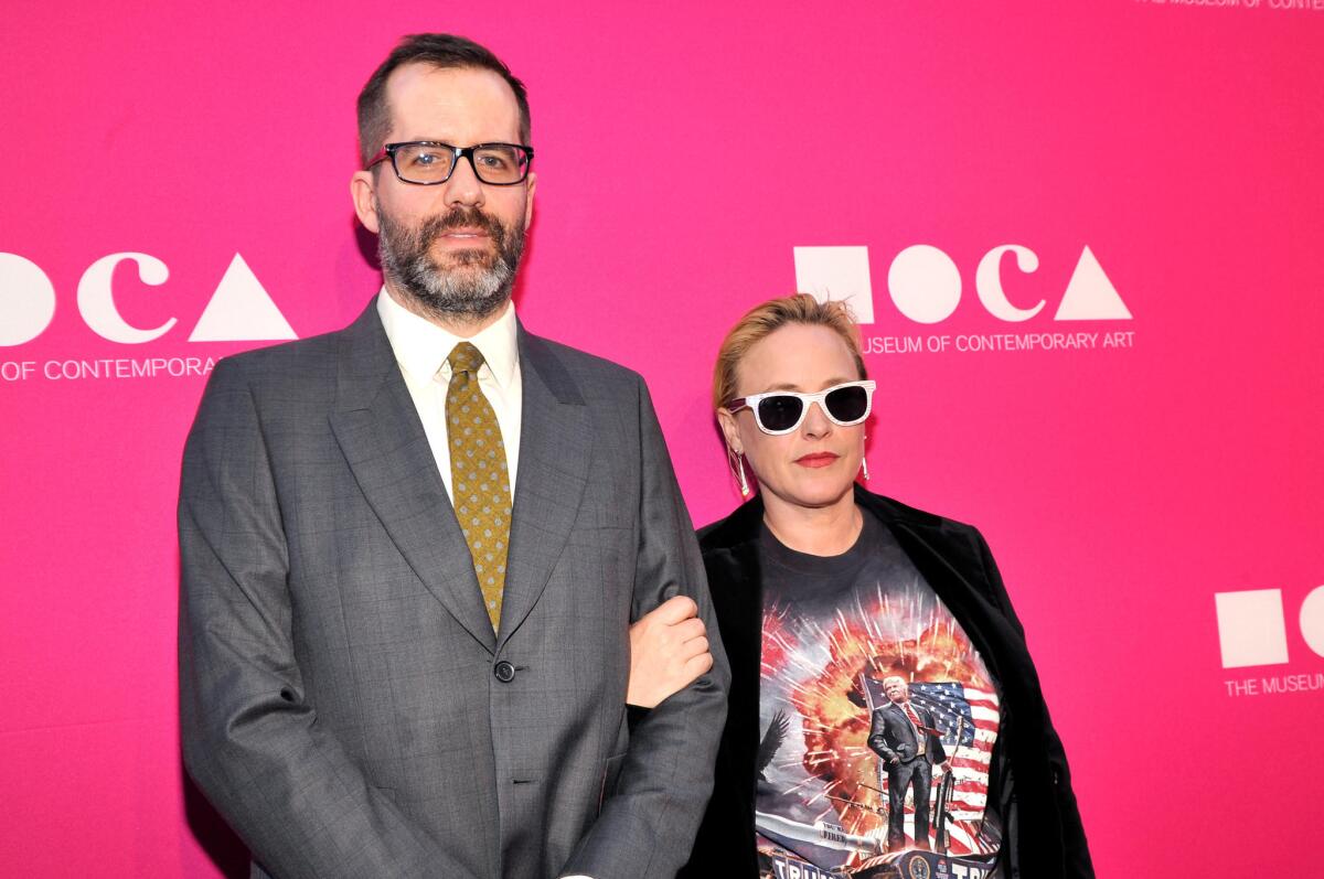 Artist Eric White and actress Patricia Arquette