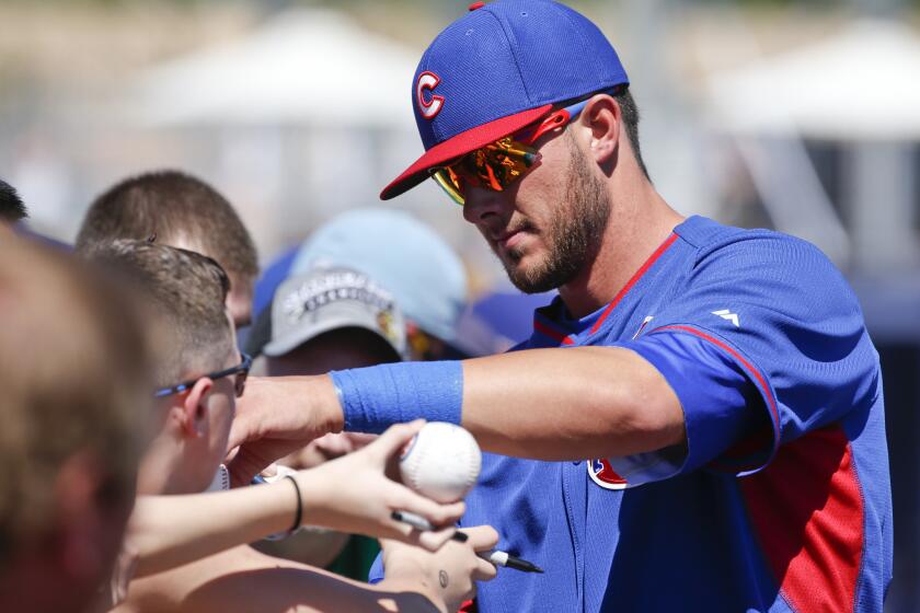 Chicago Cubs third baseman Kris Bryant could make his major league debut Friday against the San Diego Padres.