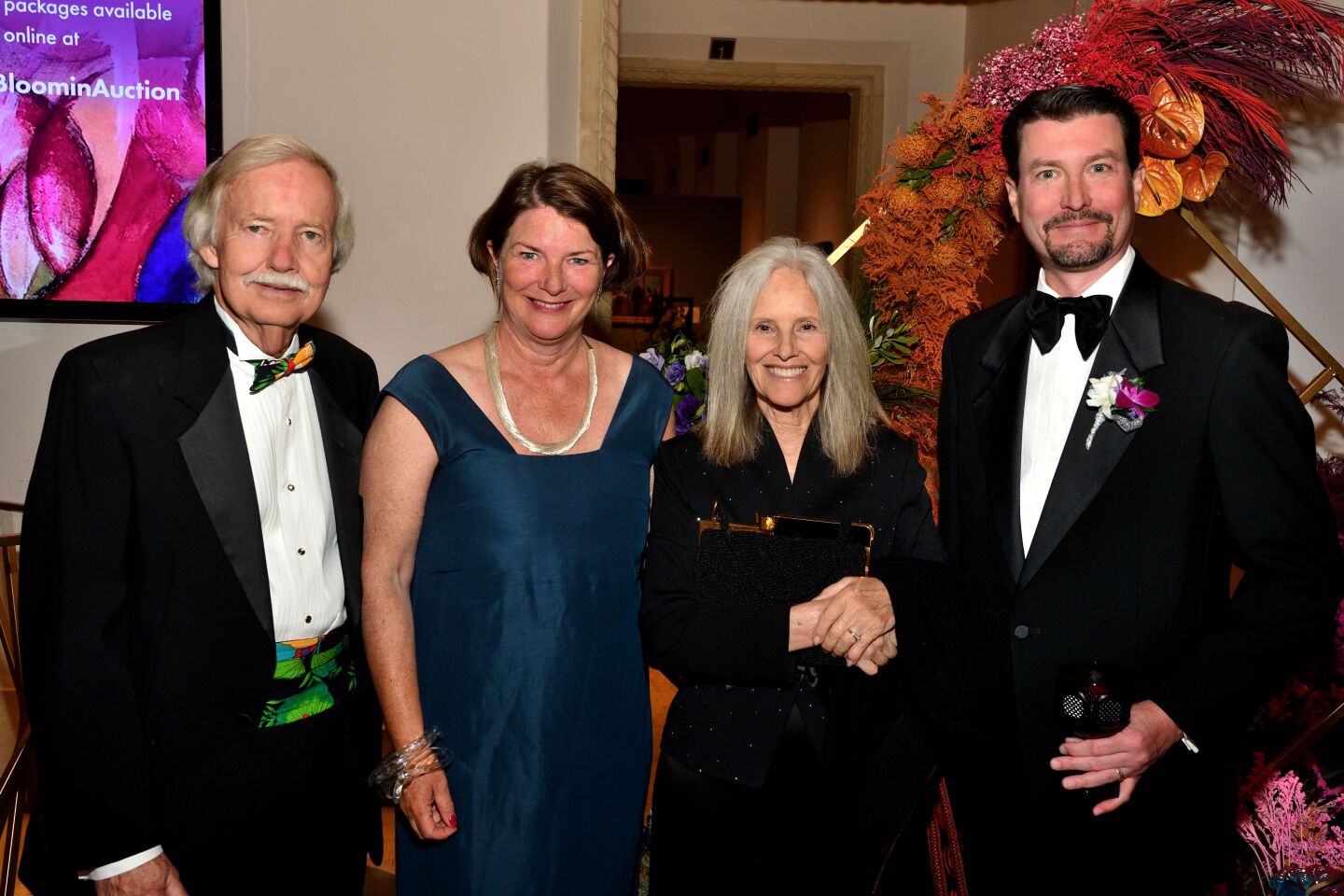 Buzz Kinnaird; Anita Feldman, the San Diego Museum of Art's deputy director of curatorial affairs and education; Helen Kinnaird and Michael Brown, SDMA curator of European art