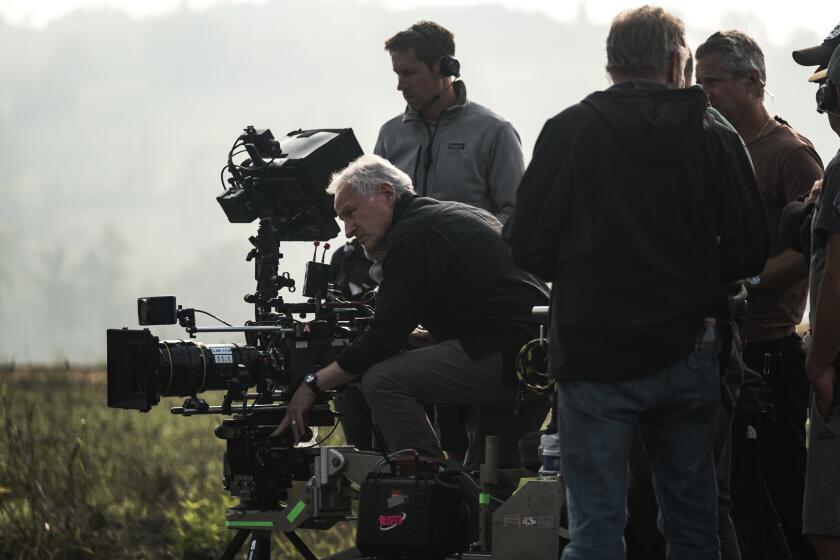 Michael Mann shooting "Ferrari."