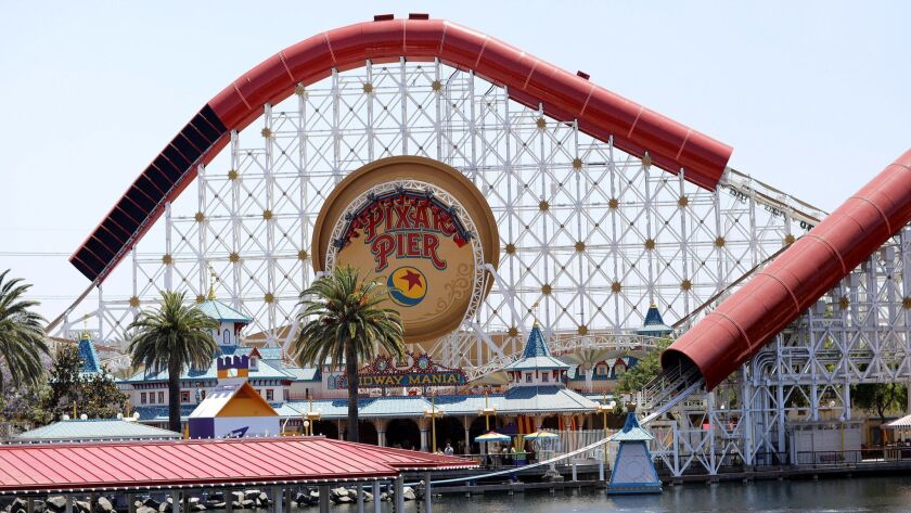 Pixar Pier Is Disney S Latest Effort To Pump Up California Adventure Los Angeles Times - robloxtoy story 4 rollercoasterfull