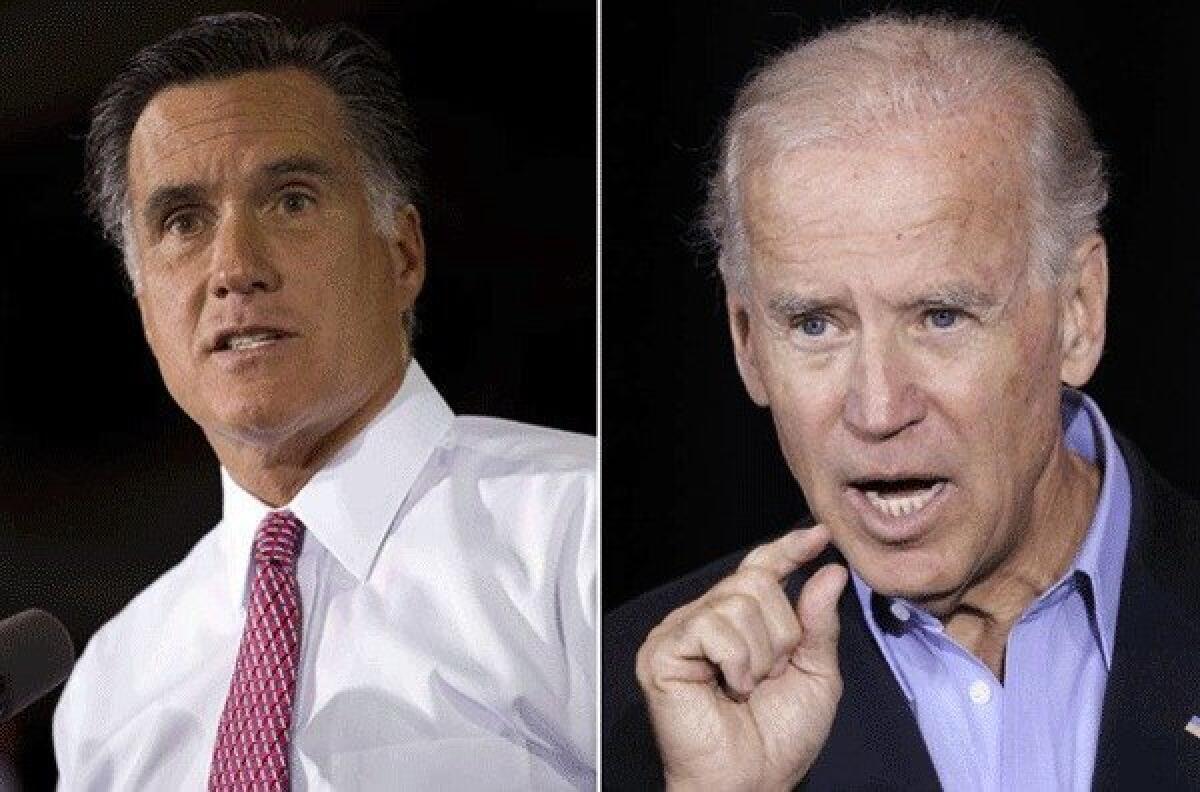 If the electoral college is tied at 269 votes per candidate, the House elects the president and the Senate elects the vice president, which makes the combination of Mitt Romney, left, and Vice President Joe Biden a real possibility.