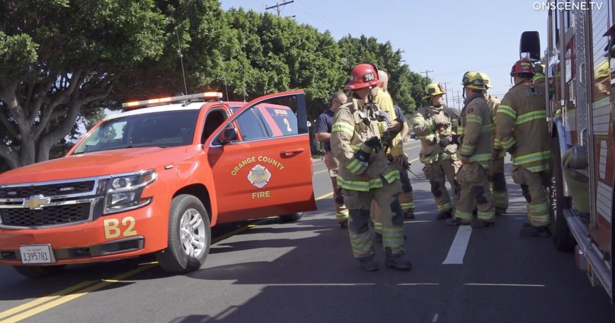 Residents evacuated as toxic chemical spews from tank at Garden Grove aerospace company