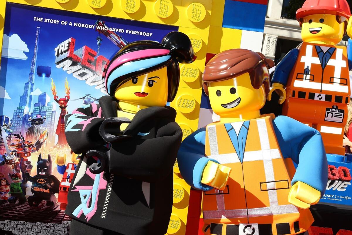 Characters from "The Lego Movie." Lego, the Danish toy company, reported strong earnings for 2013.