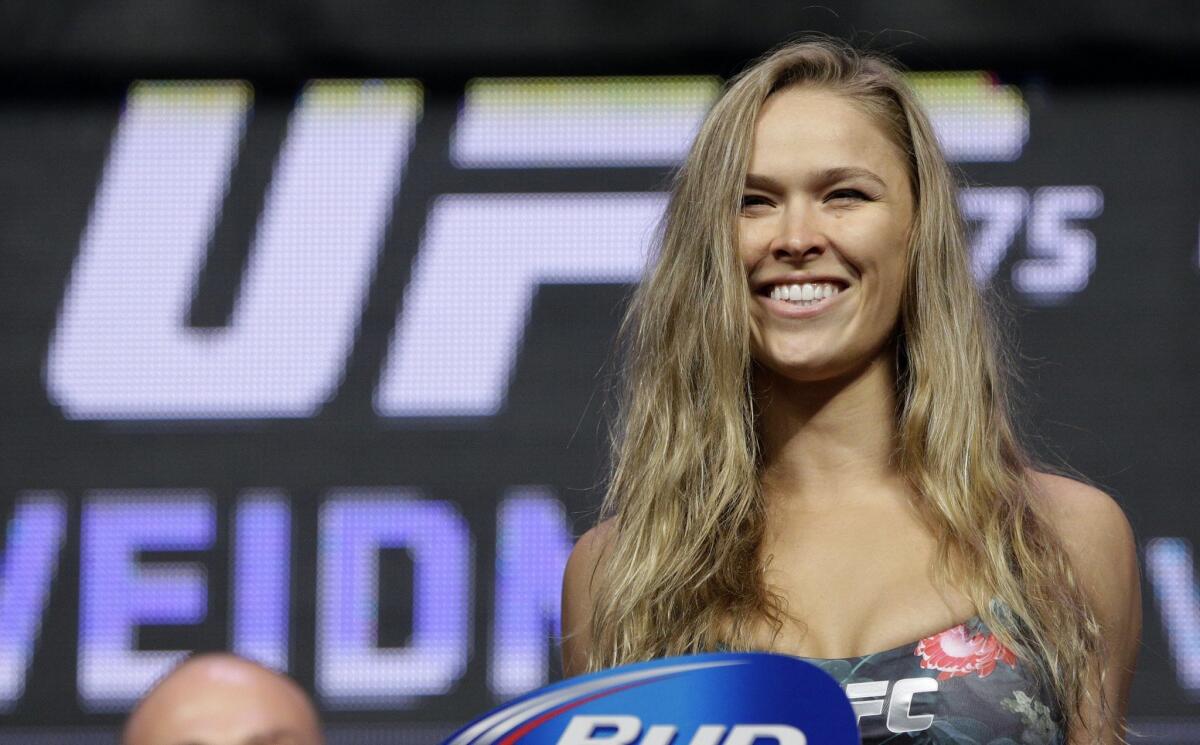 Ronda Rousey was all smiles before this 2015 fight.