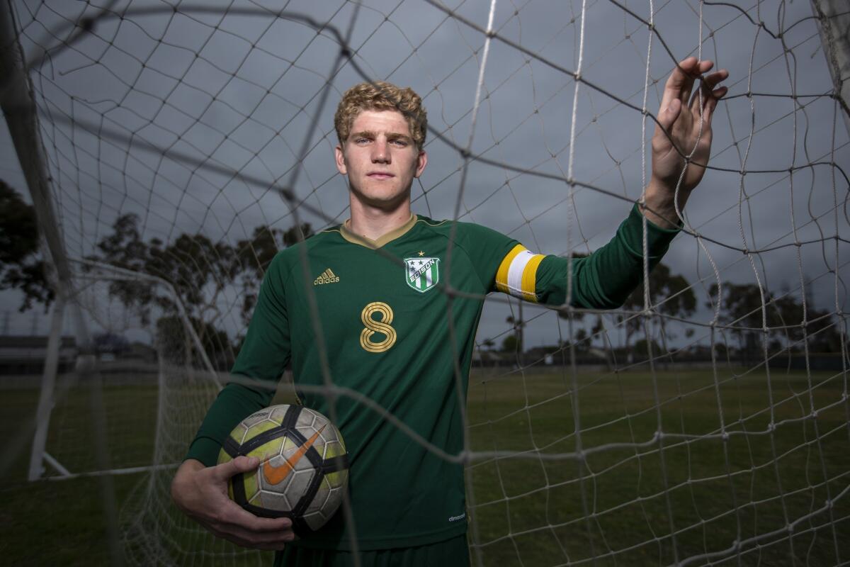 Wyatt Burris helped Edison record 15 clean sheets, which included 12 shutout victories. The center back was named the Surf League MVP.