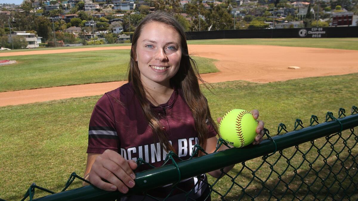 Emily Thomas hurled two complete-game victories against Estancia in back-to-back outings.