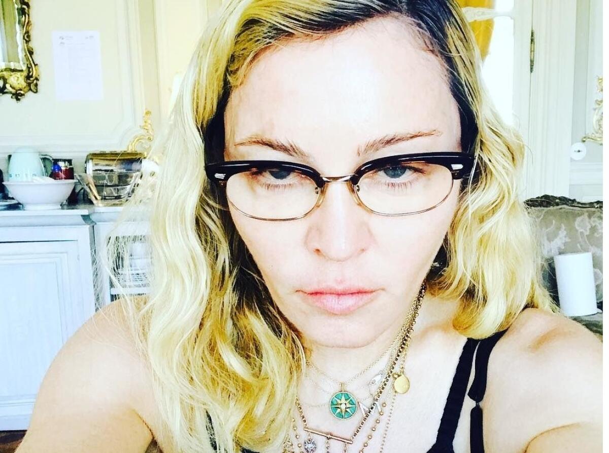 La cantante estadounidense Madonna en una imagen de cuarentena.