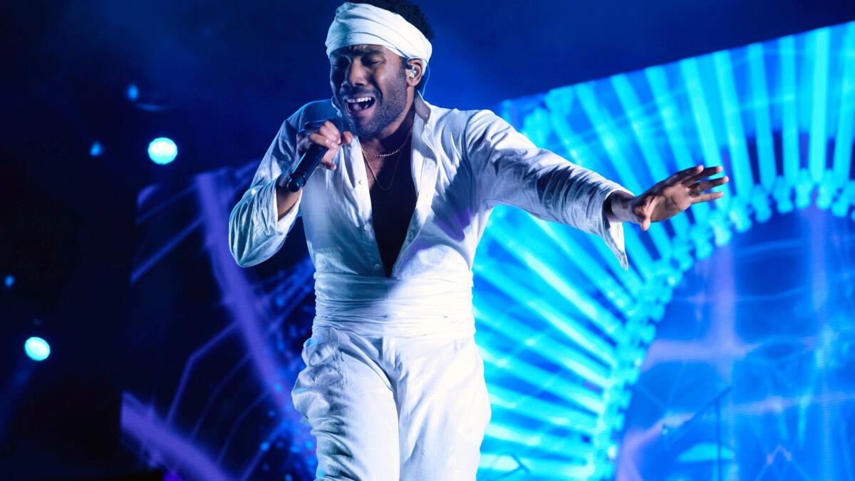 Donald Glover, a.k.a. Childish Gambino, performs at the Governors Ball Music Festival in New York in June.