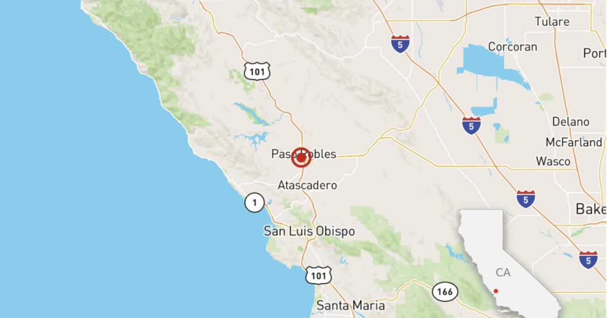 Earthquake: 4.1 quake strikes near Paso Robles