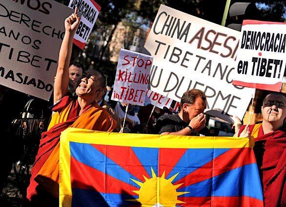 Protests over Tibet