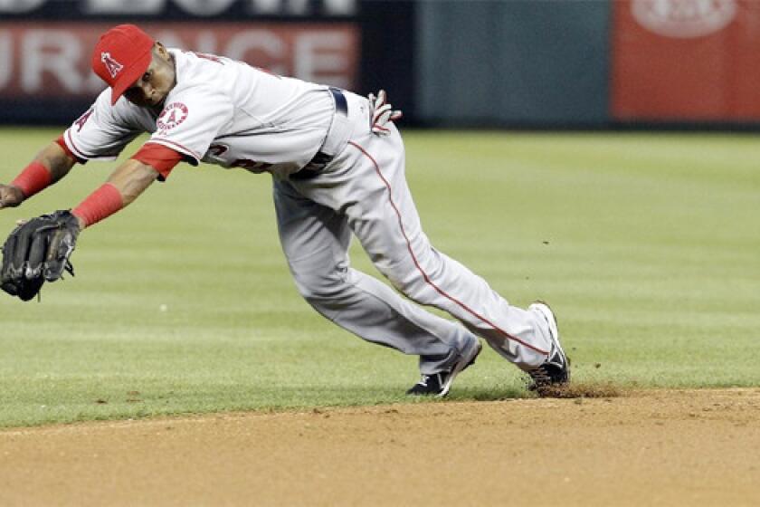 Angels shortstop Erick Aybar could be headed to the disabled list because of a left-heel contusion.