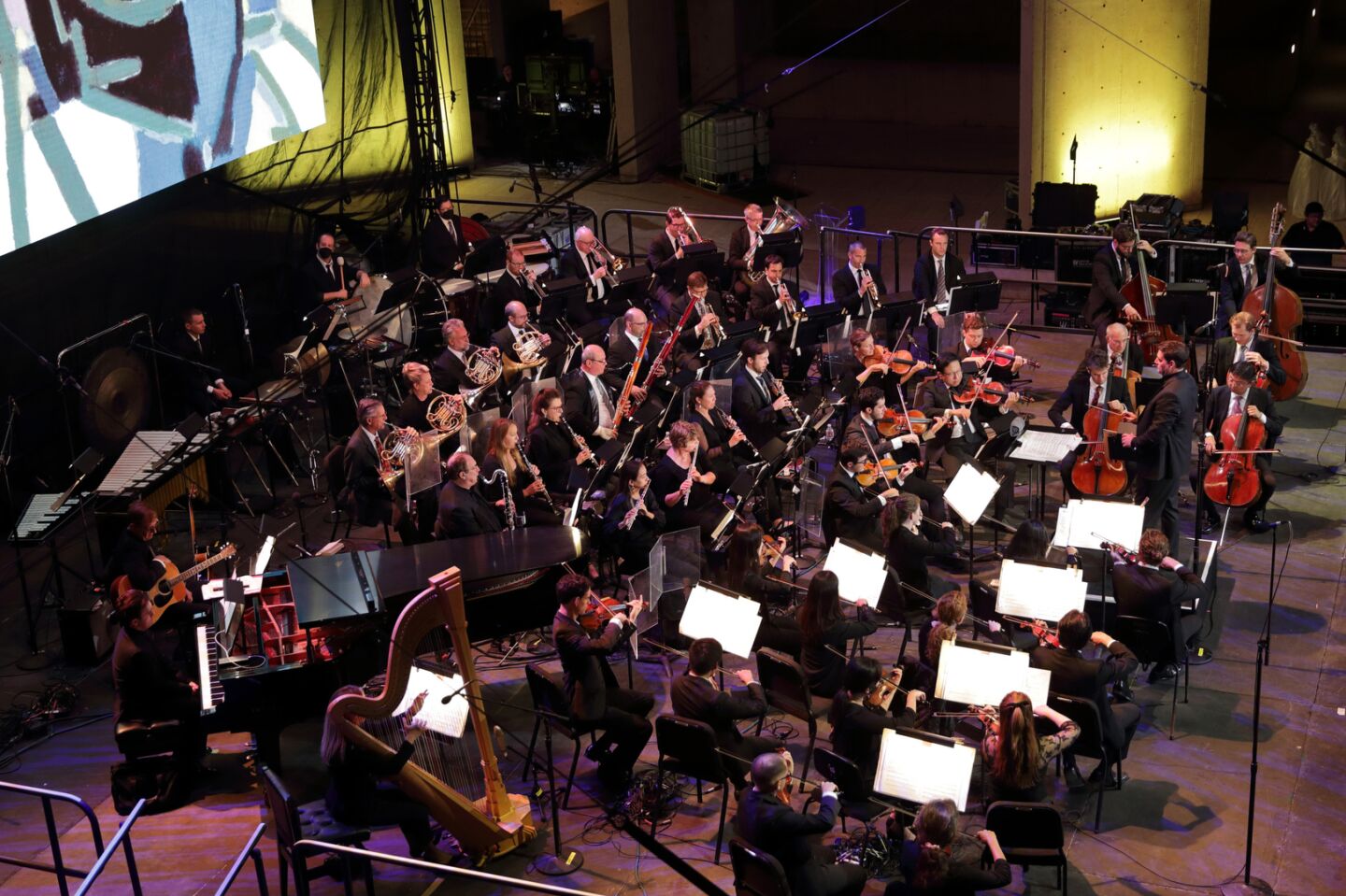 Conductor Sean O'Loughlin and the San Diego Symphony Orchestra perform at the Salk Institute