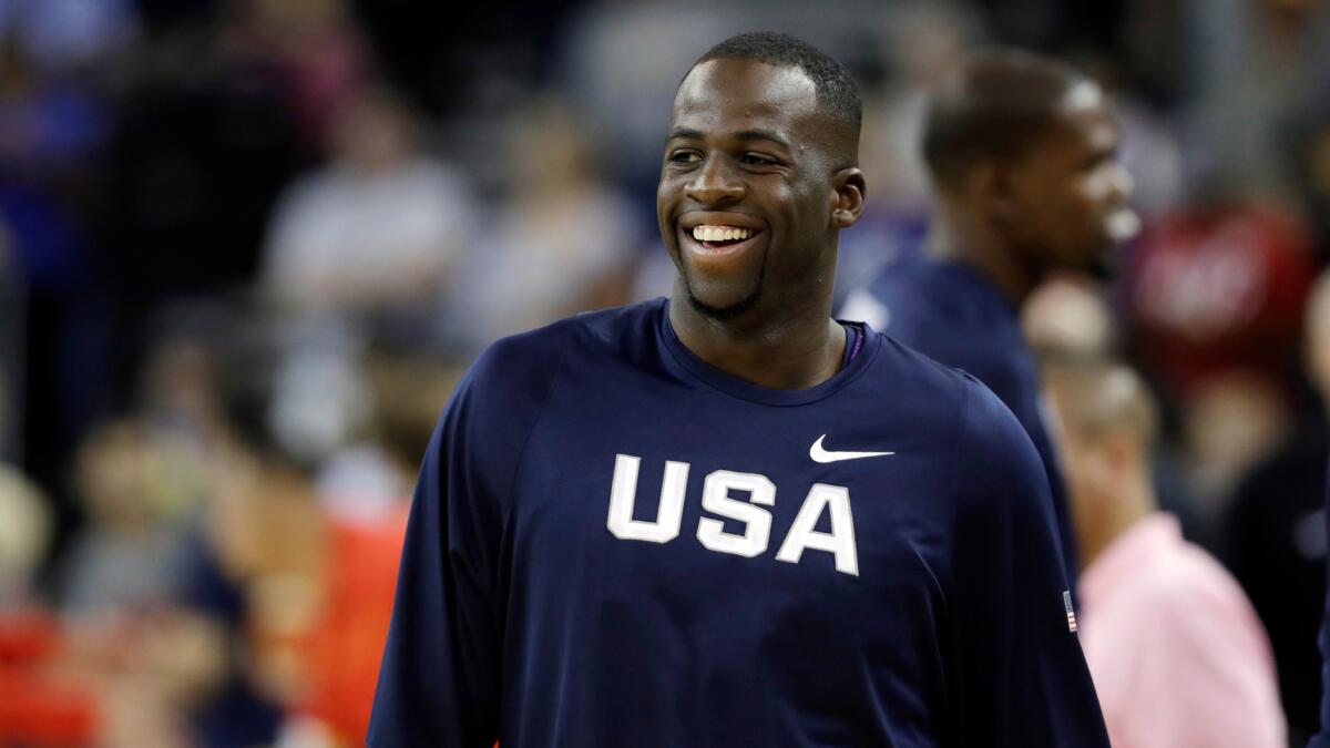 Draymond Green on Team USA against China in an exhibition game last week.