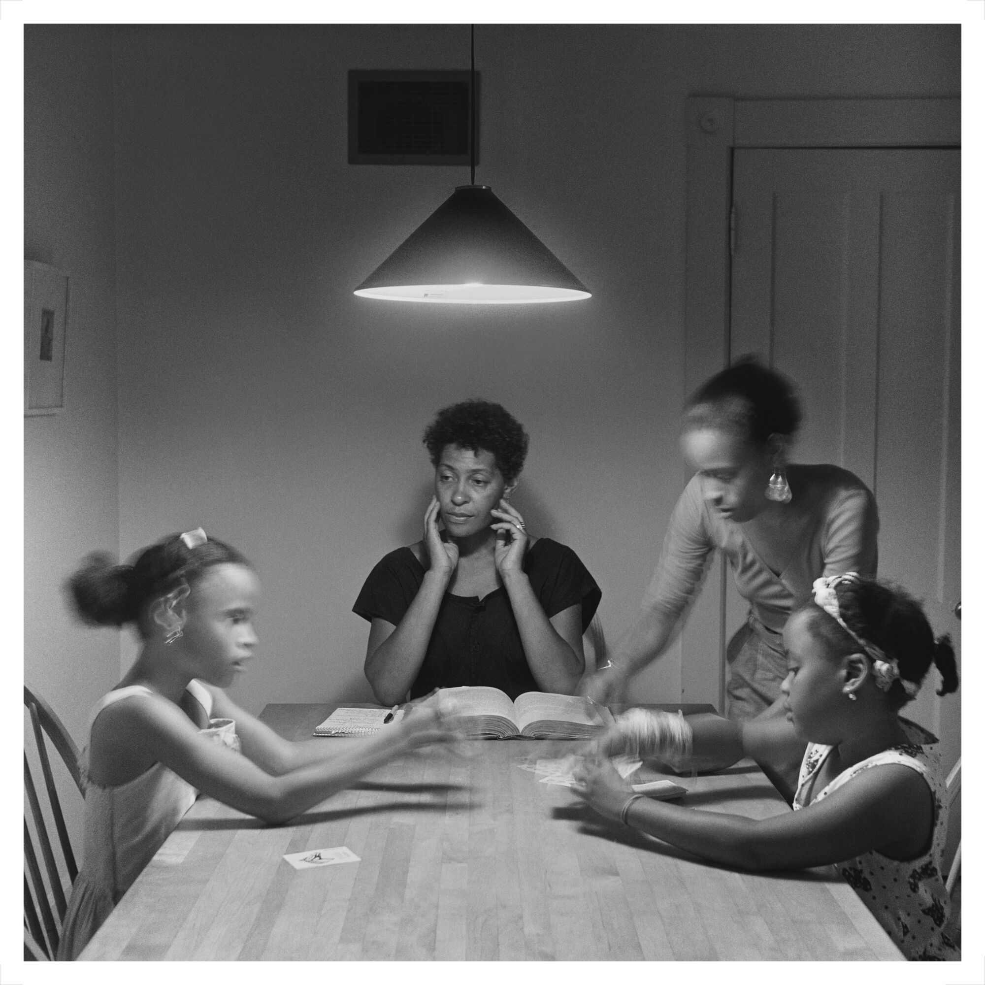“Untitled” (Woman and daughter with children), 1990, Carrie Mae Weems (American, born 1953) Gelatin silver print