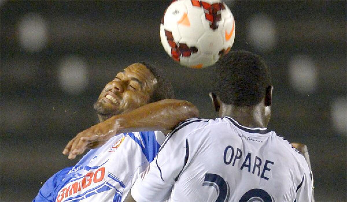Defender Kofi Opare scored his first career goal in the Galaxy's shutout victory over the Montreal Impact, 1-0.