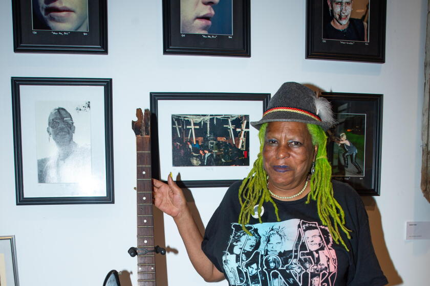 Tequila Mockingbird among her archives at the Goethe-Institut Los Angeles.