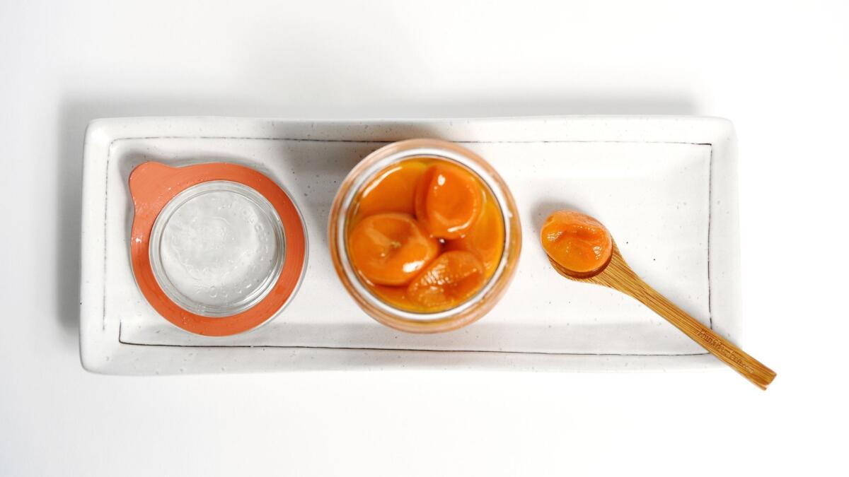 Candied kumquats in syrup