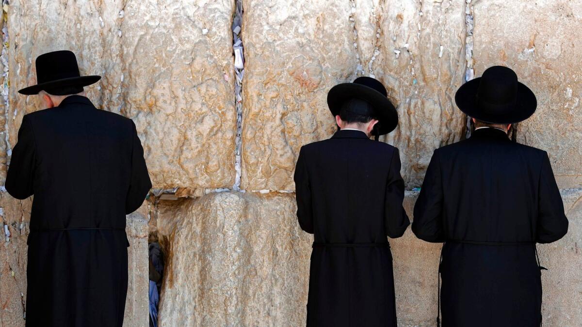 Following Orthodox tradition, the current Western Wall plaza is divided into two sections for men and women to pray separately.