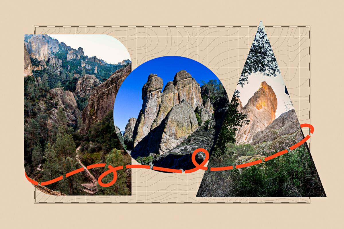 A compilation of photos from Pinnacles National Park