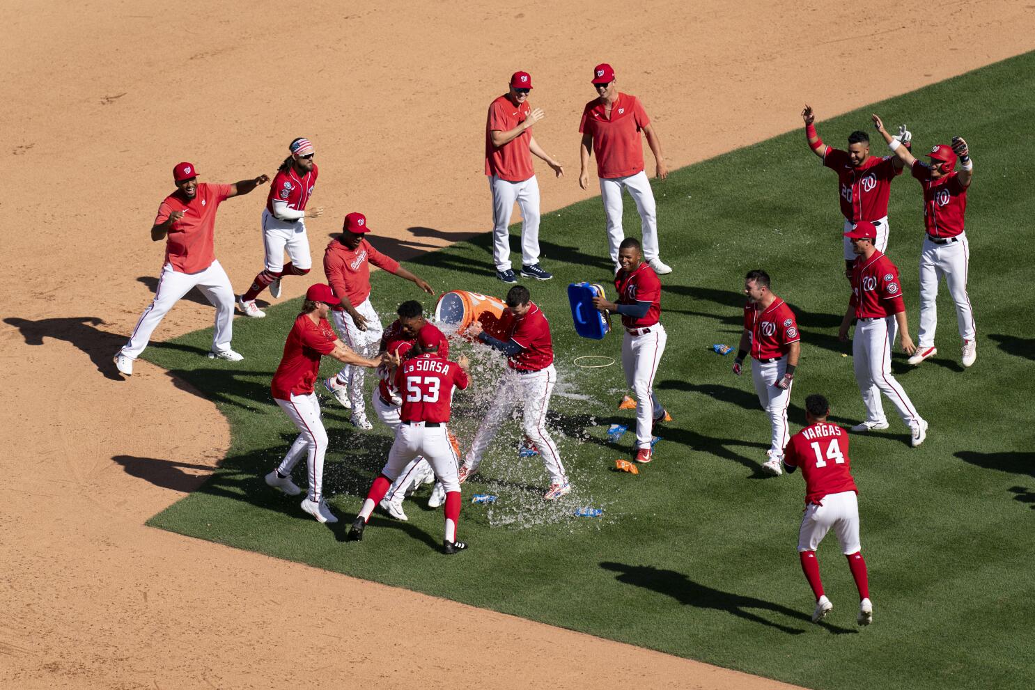 Washington Nationals 6-3 over San Diego Padres with three-run 9th