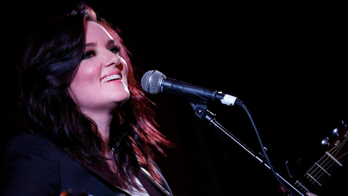 Brandy Clark is nominated for two Grammys, for best country album and best country song.