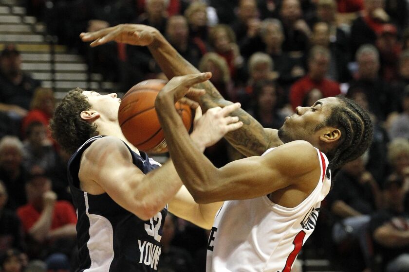 BYU's Jimmer Fredette (left) and SDSU's Kawhi Leonard had some memorable battles the last two years.