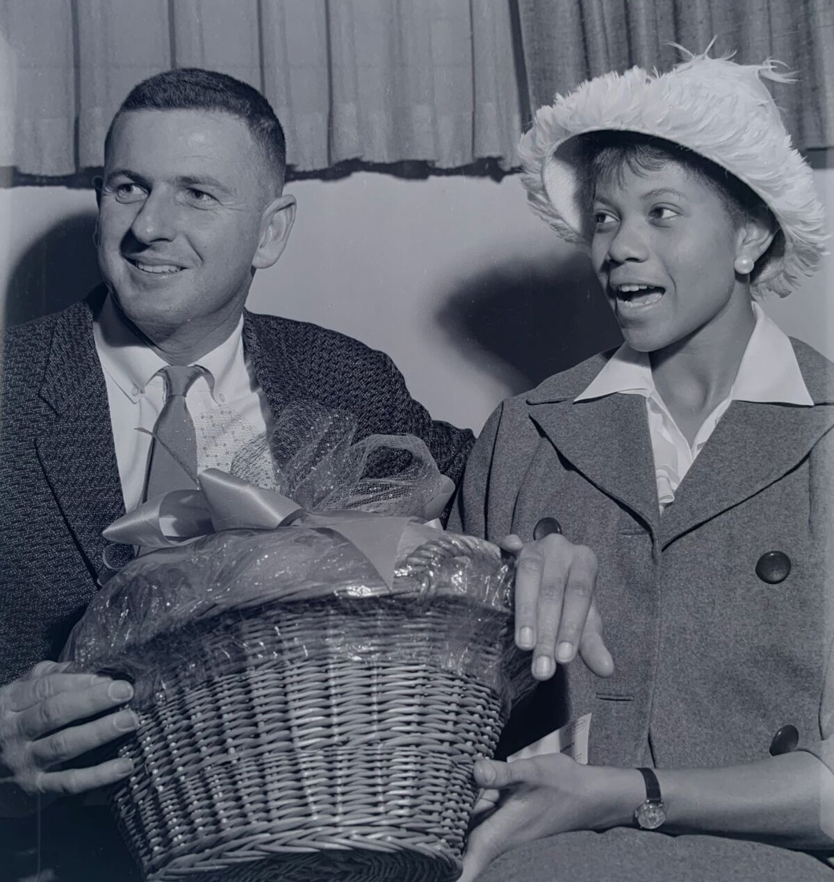 Al Franken, left, is joined by Wilma Rudolph.