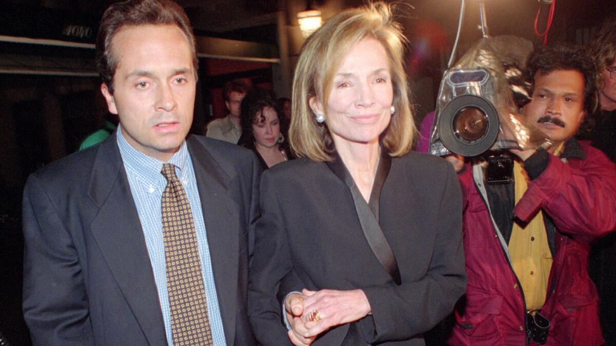 Lee Radziwill Ross and half-brother Jamie Auchincloss in New York in May 1994.