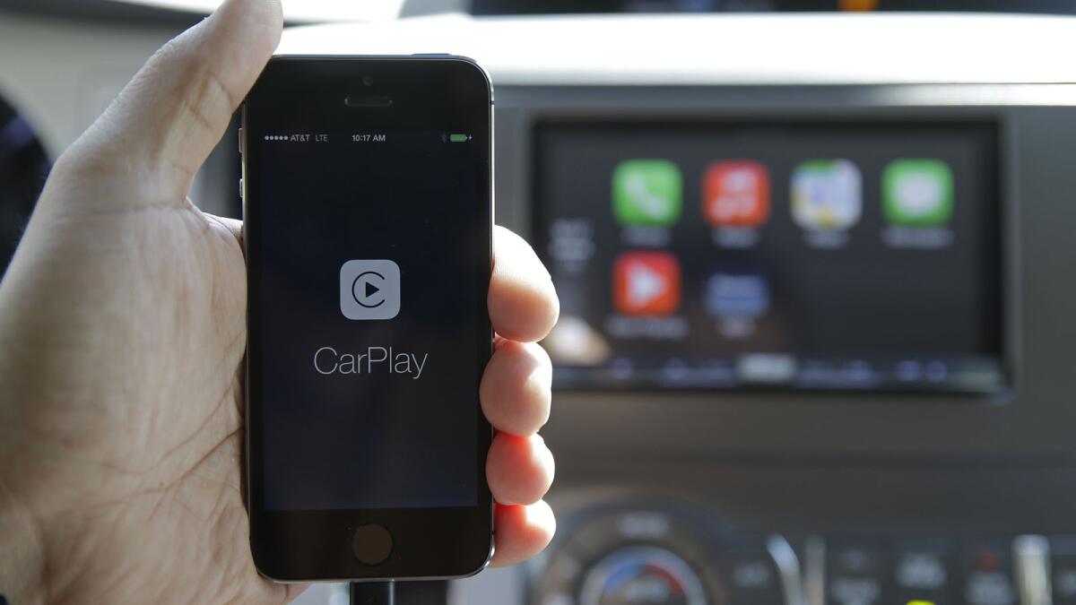 CarPlay, featuring Siri voice control, gives iPhone users the features while allowing them to stay focused on the road.