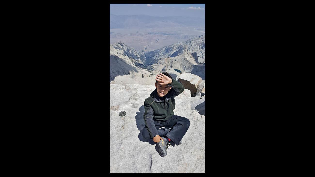 Photo Gallery: La Canada Elementary 3rd grader hikes to the top of Mt. Whitney