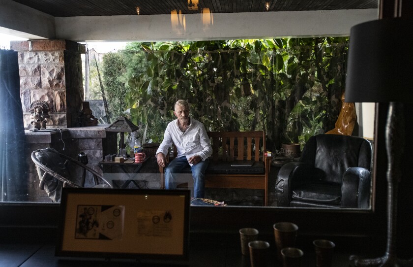 The home's owner, Durk Dehner. The bond between him and the artist began with a fan letter Dehner sent in 1976 upon spotting a drawing by Tom of Finland in a leather bar.