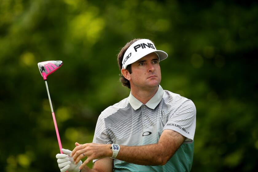 Bubba Watson during the first round of the Greenbrier Classic at the Old White TPC on Thursday.