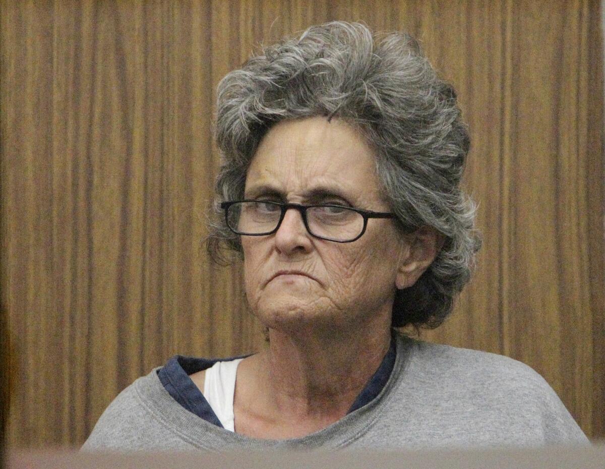 Alyce Ann Copeland, seen at her arraignment at the Vista courthouse in July 2015, was sentenced this week to 18 years in prison.