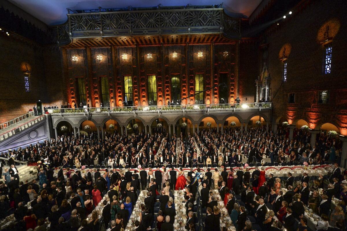The Nobel banquet held after presenting awards in Medicine, Physics, Chemistry, Literature and Economic Sciences. The Swedish Academy has made a leadership change.