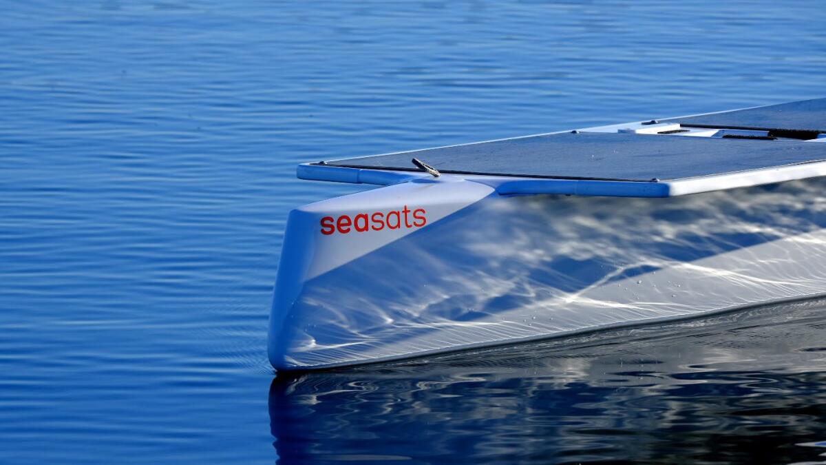 L3Harris has invested in San Diego-based Seasats, a maker of versatile, inexpensive ocean surface drones.