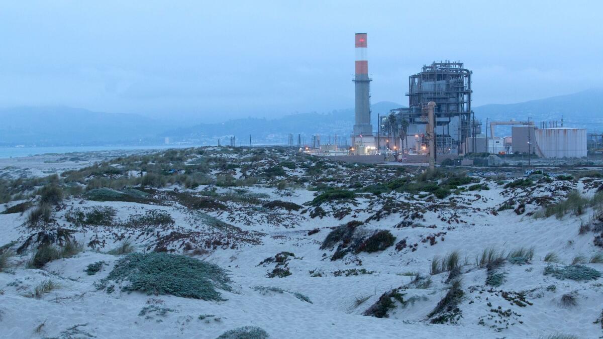 The Mandalay generating station at Mandalay Beach in Oxnard.