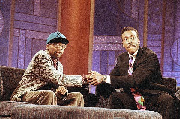 Arsenio Hall and Spike Lee