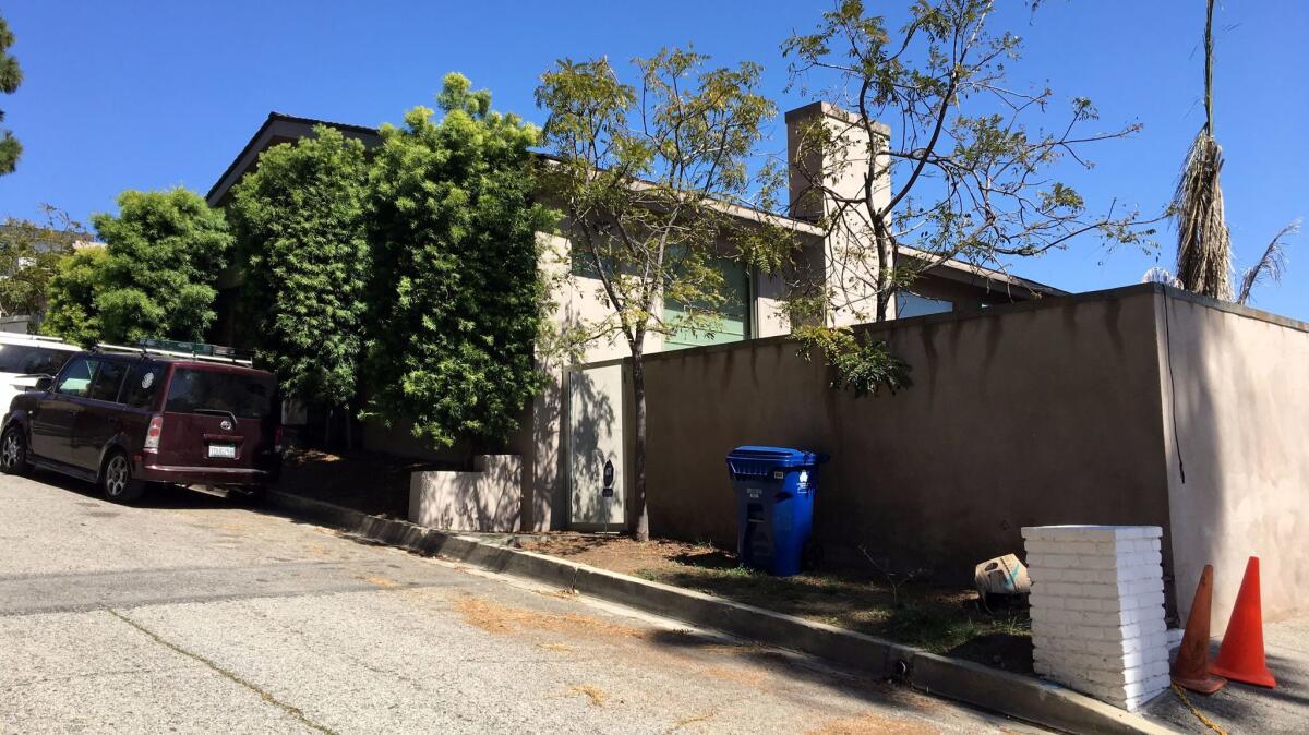 The property on Blue Jay Way that Jeffrey Yohai planned to redevelop. It is located in the Hollywood Hills' Bird Streets neighborhood, a favorite enclave among A-list celebrities.