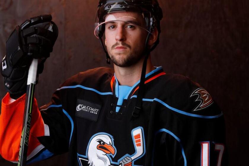 Nick Kerdiles tallied 37 goals and 39 assists in 121 games for the San Diego Gulls. He died Saturday in Nashville, Tenn.