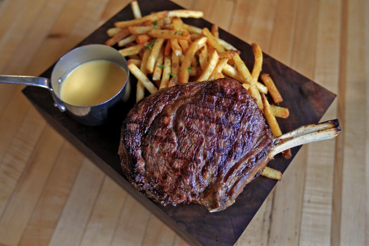 Steak and just about the best fries in Los Angeles are served at Rpublique. (Allen J. Schaben / Los Angeles Times)