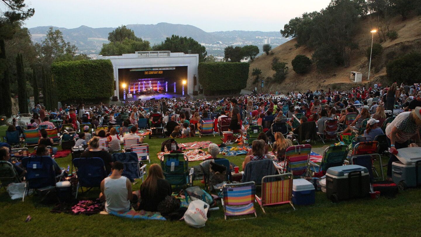 Photo Gallery Fireworks at the Starlight Bowl in Burbank