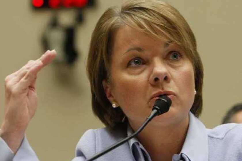 Angela Braly resigned as CEO under pressure from shareholders