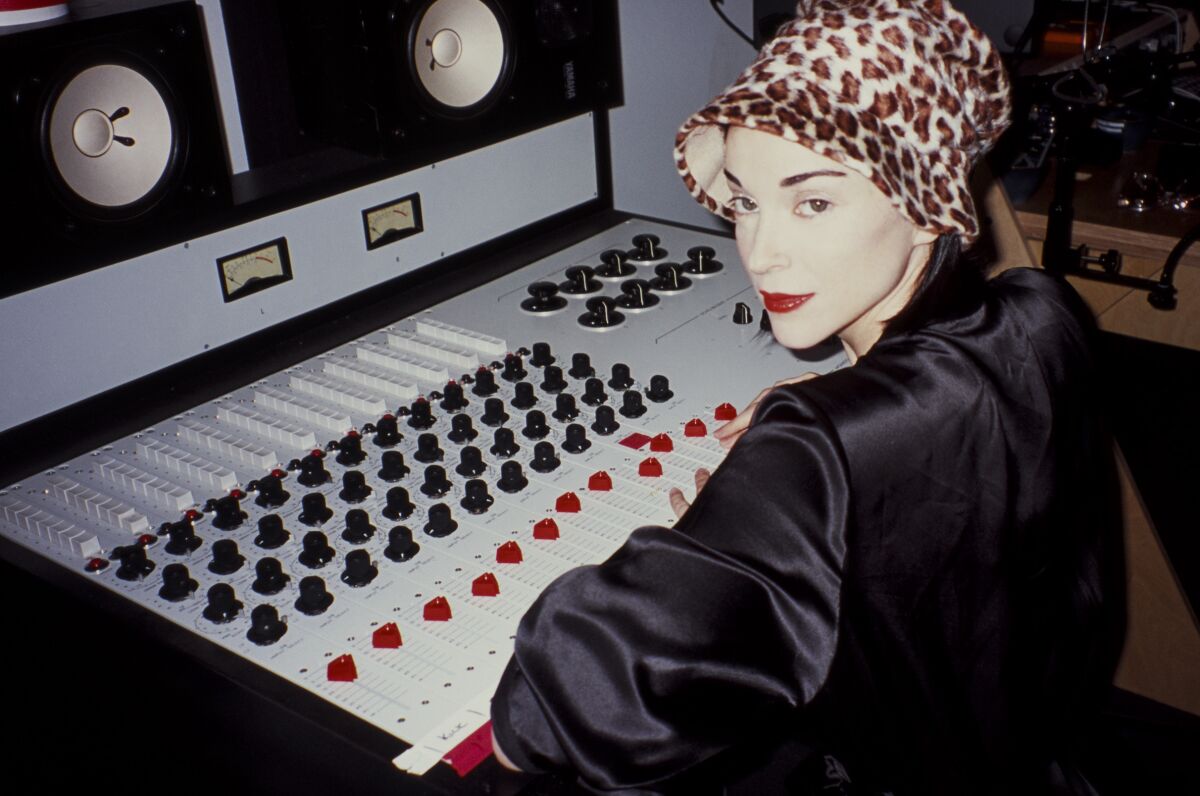St. Vincent in her home studio