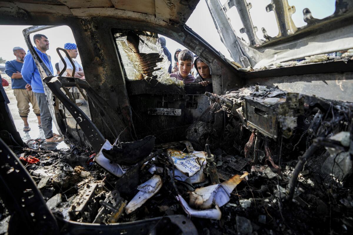 Bodies of 6 foreign aid workers killed in Israeli strikes are transported out of Gaza
