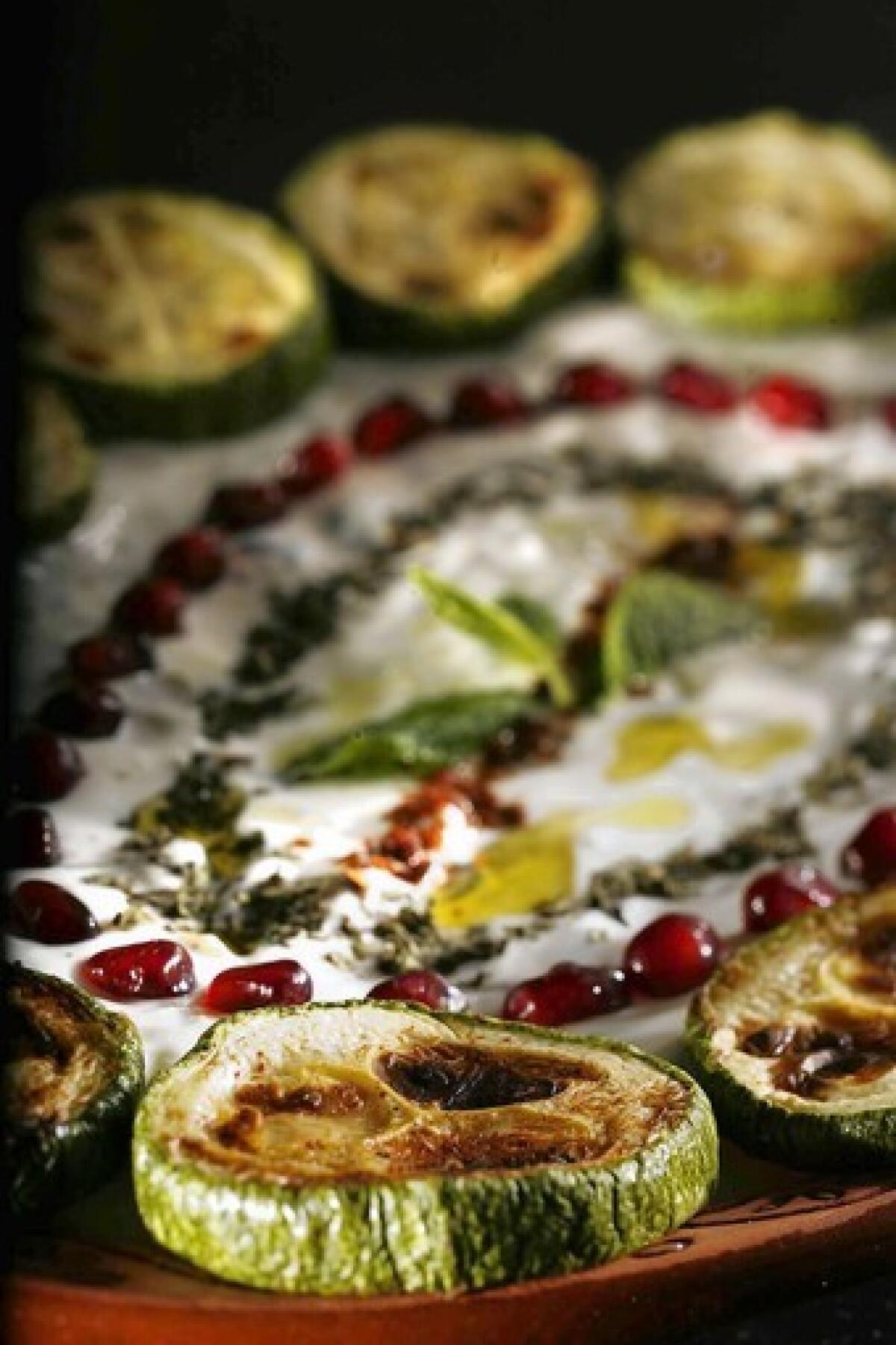Recipe: Roasted zucchini and labneh dip with mint for Ramadan