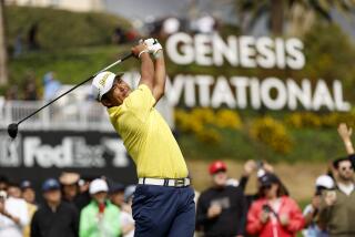 Hideki Matsuyama, of Japan, hits from the 10th tee during the final round of the Genesis Invitational.