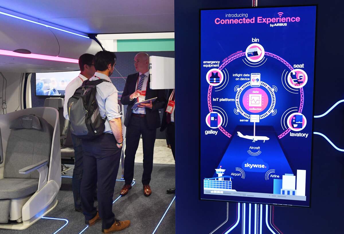 Airbus exhibit on its connected experience