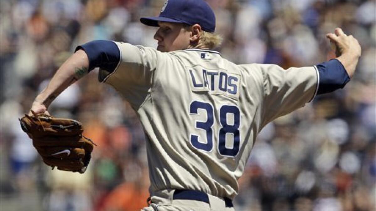 Chicago White Sox pitcher Mat Latos throws against the Minnesota Twins in  the first inning of a baseball game Thursday, April 14, 2016, in  Minneapolis. (AP Photo/Jim Mone Stock Photo - Alamy